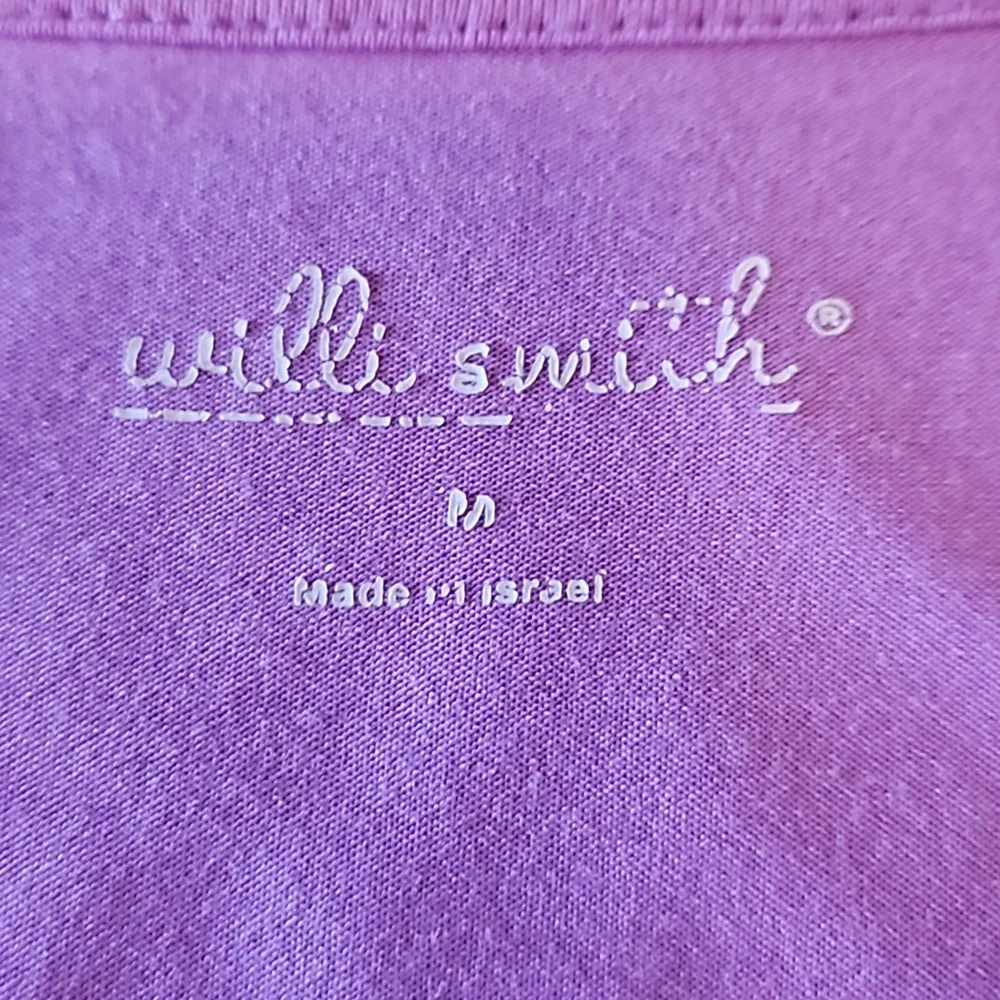 Willi Smith Purple Top Shirt Blouse Size M Medium - Picture 6 of 16